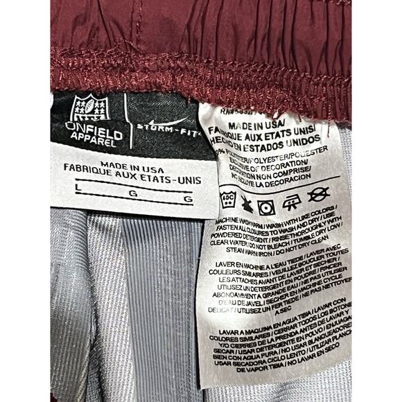Washington Commanders Nike NFL On Field Storm Fit Athletic Pants Large Maroon - Picture 9 of 11